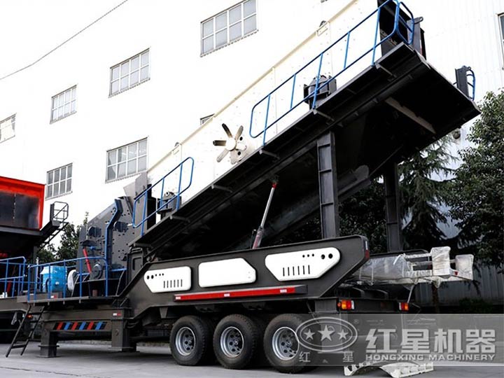 車載廢舊混凝于處理機--車載移動反擊破，二段破碎環保