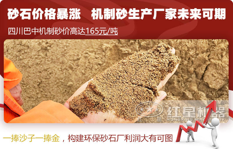 機制砂價格上漲，合理構建環保砂石廠更賺錢