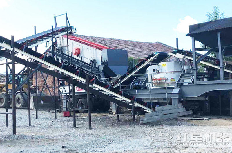 移動打沙制砂一體機作業現場圖 移動打沙制砂一體機作業現場圖